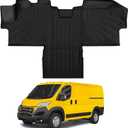 Floor Mats for Ram Promaster 1500/2500 /3500 2018-2025 All Weather Floor Mats for Ram Promaster Accessories 2025-2018 TPE Front Row Mat Black