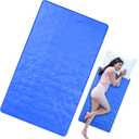 Drydiet Cooling Pad Mat for Sleep Cooling Mattress Pad Gel for Bed, Relieve Pain, Summer Hot Flashes, Adult, Pets, No Water or Electricity Required(Plain,Blue,48 x 28 Inch)