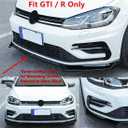 MUTUSAISI Front Bumper Lip Spoiler Splitter Fit for Compatible with Volkswagen VW Golf GTI/Golf R/R-line MK7 7.5 2015-2021 Air Chin Body Kit Accessories
