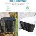 Joiish Air Conditioner Covers for Outside, Full Mesh With Detachable Waterproof Top, Breathable & All Seasons, 28 x 28 x 32 Inch Central AC Unit Protector Against Leaves, Weeds, Cottonwood and Debris