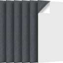 Large Acoustic Self-adhesive Panels, 47.2" X 23.6" X 0.4" Acoustic Wall Panels 6-pack Soundproof Panels High Density Panels Acoustic Treatment for Recording Studio, Office,Dark Grey