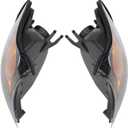 2PCS Turn Signal Corner Light Lamp Compatible with E46 3 Series 325i 325Xi 330i 330Xi 2002-2005 Signal Marker Light Amber Lens Left Right Front Parking Light Housing 63137165859 63137165860