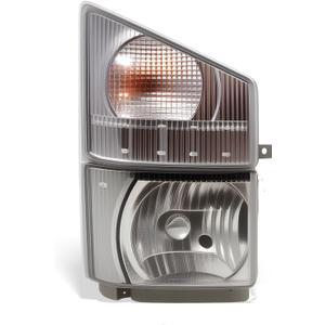 Right Headlight and Corner Lamp Compatible with NPR NPR-HD NQR NRR 2008-2020 Passenger Side Headlight & Corner Light Assembly 8975851702