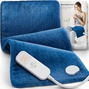 Fathers Day Dad Gifts from Daughter, Heating Pad for Back Pain & Cramps - Ultimate Pain Relief & Versatile Gift for Women, Men - Ideal for Christmas, Soft Machine Wash Fabric, King Size 12"x24"
