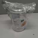 Oggi Medium-Sized Clear Canister with Clamp Lid, 61 oz - Large Airtight Food Storage Container, for Kitchen & Pantry Storage of Bulk, Dry Foods, Pasta, Flour, Sugar, Coffee, Rice, Tea, Spices & Herbs