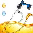 Mxmoonant Electric Fuel Transfer Pump, Cordless Diesel Transfer Pump Battery Powered 13.2GPM Stick Water Transfer with 2 x 2.4Ah Batteries for Diesel, Kerosene, Water