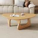 Mid Century Modern Coffee Table - Wooden Coffee Table for Living Room,Center Table Suitable for Bedroom Living Room Reception Office Tables (Wood, Small 34.5 * 23.5 * 16in)