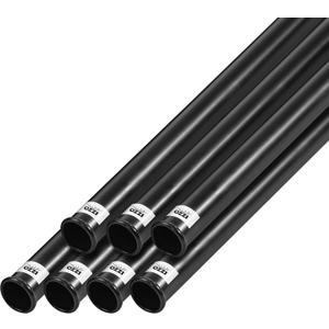 7pcs Izzo Golf Black Plastic Golf Club Tube