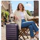 LIGHT FLIGHT Carry On Luggage 22x14x9 Suitcases with Wheels,Lilac Purple, 20 Inch