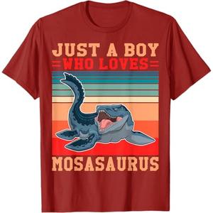 Marine Biology Toy Just a Boy who loves Mosasaurus T-Shirt.3T