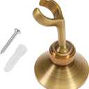 Vintage Brass Shower Head Holder Wall Mount Experience Unique One-Hole Design A Touch of Style for Household Bathroom 9.5x6.5cm, can clip 2cm
