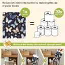 8 Pack Reusable Kitchen Swedish Dishcloths for Washing Dishes Cloths Absorbent Fast Drying Cleaning Sponge Cute Decorate Washable Swedish Towels, Butterfly