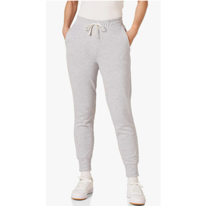 Women's Fleece Jogger Sweatpant (Medium, Light Grey Heather)