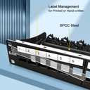 12Port Blank Keystone Patch Panel 1U Keystone Patch Panel 10 Inch Shielded Network Patch Panel,Rack Mount with Smart Cable Management
