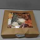 Floroom Terracotta Artificial Flowers Burnt Orange Fake Roses Peonies Dahlia Greenery Combo Box Set for DIY Wedding Bouquets Bridal Shower Centerpieces Floral Arrangements Party Tables Home Decoration