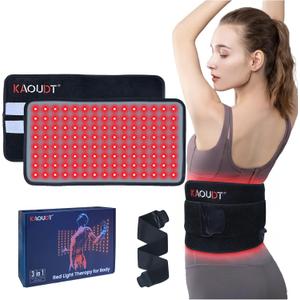 16" x 8.6" Medical-Grade TPU Infrared Red Light Therapy Mat for Body Pain Relief, NIR Light for Body Back Knee Neck, Easy to Clean, 120 LEDs
