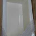 Carlisle FoodService Products Coldmaster Coolcheck Full Size Food Pan Insulated Food Pan with Refrigerant Gel Filling, Plastic, 15 Quarts, White, Blue