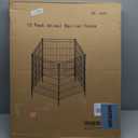 10 Panels No Dig Garden Fence Animal Barrier, 34in(H) × 22.5ft(L) Decorative Metal Outdoor Dog Fence, Rustproof Pet Fencing for Yard, Patio, Flower Bed -Temporary Fencing| Easy to Install