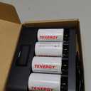 Tenergy TN486U 5-Bay Universal Battery Charger with LCD, Micro USB/Type C Input, for AA, AAA, C, D, and 9V Rechargeable Batteries