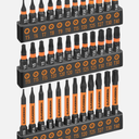 GURADESIGN 36-Piece Torx Bit Set, Tamper Resistant Star Bits One Size, Black