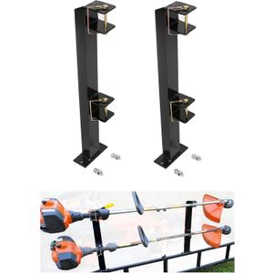 ECOTRIC 2 Place Weeder Trimmer Racks Holders Hold Two for Trailer Truck Tree Trimmers Edgers Pole Saws Powercoated Steel (Pack of 1)