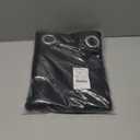 NICETOWN Pitch Black Solid Thermal Insulated Grommet Blackout Curtains/Drapes for Bedroom Window (2 Panels, 42 inches Wide by 63 inches Long, Black)