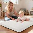 Pack and Play Mattress Pad, 38"x26" Dual-Sided Memory Foam Pack N Play Mattresses, Portable Baby Crib Mattress, Machine Washable