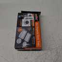 HORUSDY 4-Piece Large Magnetic Parts Tray Set, Stainless Steel Heavy Duty 9.5" W x 5.5''L Square and 4.5" Round Magnetic Trays Tools Parts Tray