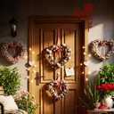 RattanView 3 Pcs St. Patrick's Day Door Corner Decor Easter Door Frame Signage Home Wooden Sign Roses Shamrock Eggs Carrot Funny Decor Party Decoration