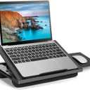 HUANUO Lap Desk Fits Up to 15.6 inch Laptop, Adjustable Laptop Stand with 6 Tilt Angles, Retractable Mouse Pad Tray with Cushion, Portable Lap Desk for Bed, Couch, Sofa, Reading, Writing