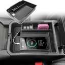 Center Console Organizer Tray Compatible with Nissan Sentra 2020 2021 2022 2023 2024 2025 Accessories, Middle Console Organizer for 2020-2025 Sentra Armrest Storage Box Coin Holder, black trim