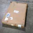 Amazon Basics Adjustable Height Rectangular Classroom Activity Table, Writing Desk for School and Home, Grey Top/Black Edge, 47" W x 29" L x 30" H