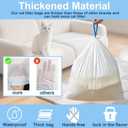 80 Count 19.6" x 18" Cat Litter Box Liners for Self-Cleaning Cat Litter Box, Replacement Automatic Litter Box Liners, 4 Rolls Drawstring Trash Bags for Robot, Extra Thick4 Packs/80 Counts