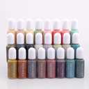 Epoxy Resin Pigment, 24 Colors Dark Color Resin Morandi Pigment Kit, for DIY Resin Art Jewelry Making, Crafts - Four Seasons 24 Colors