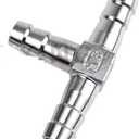 Hosetail Splitter 304 Stainless Water Gas Pipe Joint, (Tee,26mm) (2 Packs) 