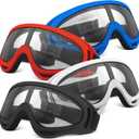 POKONBOY 4 Pack Protective Goggles Safety Glasses Eyewear Compatible with Nerf Guns for Kids Teens Game Battle