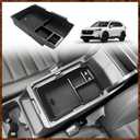 Muslogy Center Console Organizer with Coin Holder Compatible with Honda CRV & CRV Hybrid 2023 2024 2025 2026 LX EX Sport EX-L Sport Touring Hybrid Accessories (Black)