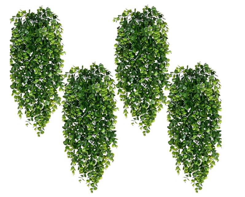 Waipfaru 8Pcs Fake Hanging Plants 2.7ft Fake Plants UV Resistant Fake Vines Artificial Decor for Indoor Outdoor Party Wall Porch Wedding Decoration