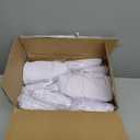 WELMATCH White Stretch Spandex Chair Covers - 12 pcs Wedding Party Dining Scuba Elastic Chair Covers (White, 12)