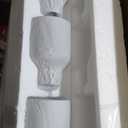 PRESDE Vintage 3 Light Bathroom Light Fixtures Over Mirror Brushed Nickel Bathroom Vanity Lights with Bubble Glass Shades Bath Vanity Lighting