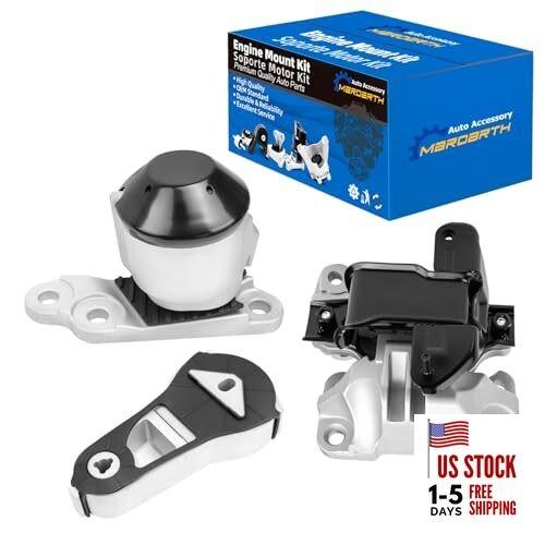 Set of 3, Engine Motor & Transmission Mount Replacement for Explorer 20112015 3.5L NA Engine Automatic Trans, W/o Turbo