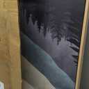 Cuspin Boho Framed Mountain Forest Landscape Wall Art, 3 Piece Bohemian Canvas Prints, Modern Nature Wall Art for Living Room, 3 Count, 16x24 Inch