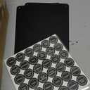 Set of 18 Magnetic Glass Spice Tins with 100 Preprinted Seasoning Label Stickers (Includes Black Metal Wall-Plates)