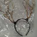 Witch Horn Shaped Hair Hoop Halloween Headband Lightweight Party Hair Decoration Gothic Branch Headdress for Adults