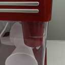 Nostalgia Snow Cone Shaved Ice Machine - Retro Table-Top Slushie Machine Makes 20 Icy Treats - Includes 2 Reusable Plastic Cups & Ice Scoop - Retro Red