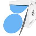 PARLAIM 3 Inch Round Color-Code Dot Stickers, 500 Color Coding Circle Labels per Roll Dispenser Box for Inventory, Light Blue