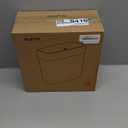 funest Bathroom Small Trash Can with Lid,10L / 2.7 Gallon Slim Garbage Bin Wastebasket with Press Top Lid for Bedroom,Rv,Office,Kitchen,Craft Room