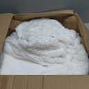 Ultra Soft Cozy Faux Fur Throw Blanket, Fuzzy Plush Thick Bubble Blanket, Luxury Fluffy Blanket for Couch, Sofa, Bedroom, and Living Room, 50x60 Inches, Cream White