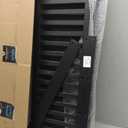 SONGMICS Shoe Rack Bench, 4 Tier Bamboo Shoe Storage Organizer, Entryway Bench, for Living Room, Bathroom, Bedroom, 11.3 x 27.6 x 20.5 Inches, Ink Black 