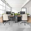 Office Chair Mat for Carpets, Clear Computer Desk Chair Mat for Low Carpeted Floors, Thick and Sturdy Carpet Protector, Easy Glide and Flat Without Curling(30'' x 48'' Rectangle)